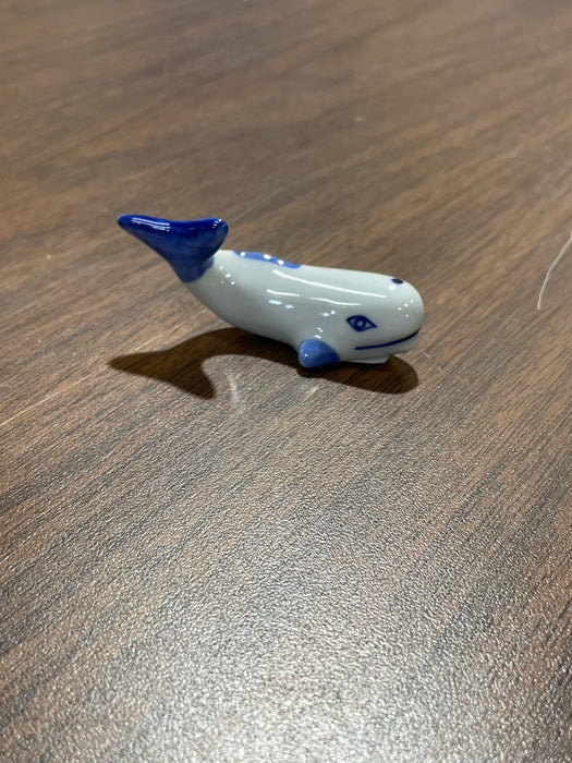 Blue & White Porcelain Trinkets. Small Animals. Range in size from 1" to 3"