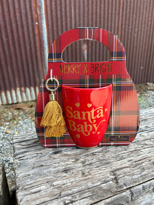 Christmas Mug + Keychain Gift Set