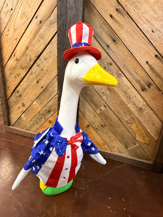 Porch Goose Clothes.  These will fit most standard size porch geese.  Pictured on a 23” Goose.