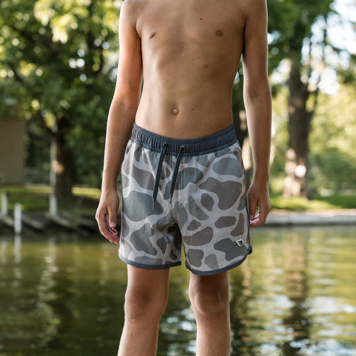 Youth & Toddler Swim Trunks - Jumbo Classic Deer Camo by Burlebo