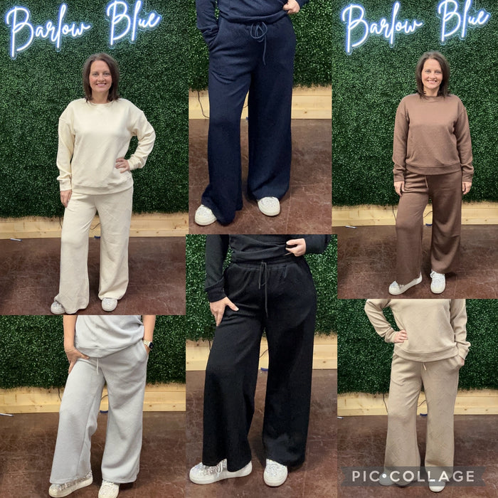 Bold Decisions Textured PANTS.  Available in Pants & Shorts in 6 colors!  Matching Tops Sold Separately.  Can mix and match sizes!