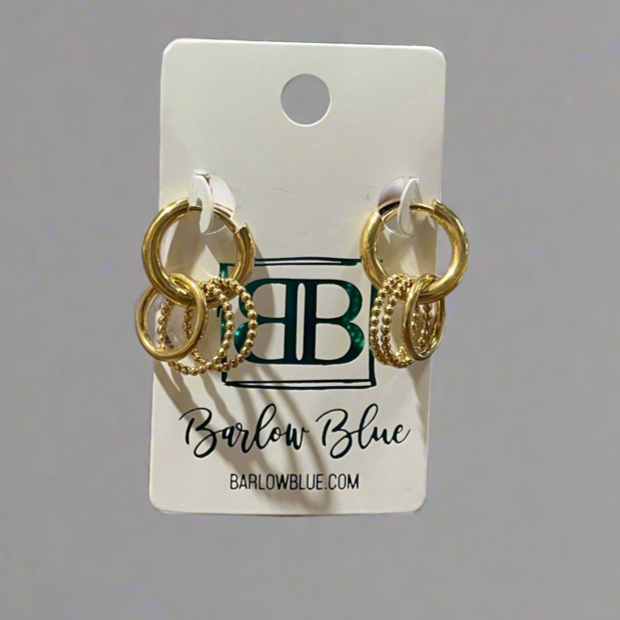 Gold-Toned Multi-Hoop Earrings