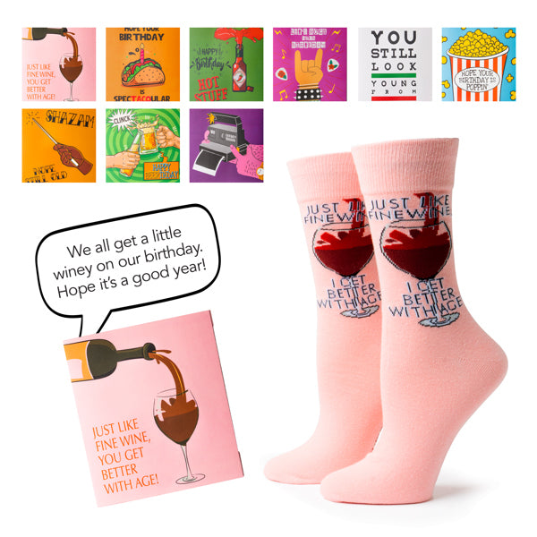 IT’S YO BIRTHDAY Gift Card Sock Set