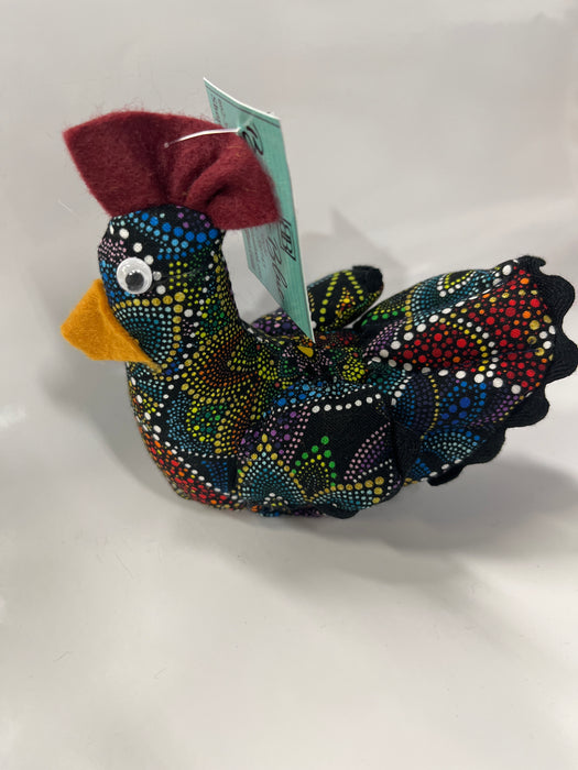 Miniature Hand Sewn Chickens .  Made from Fun Fabric or Vintage Feed Sacks.