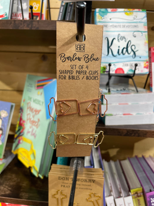 Set of 4 Decorative Paper Clips for Bibles & Books ~ 3 styles!
