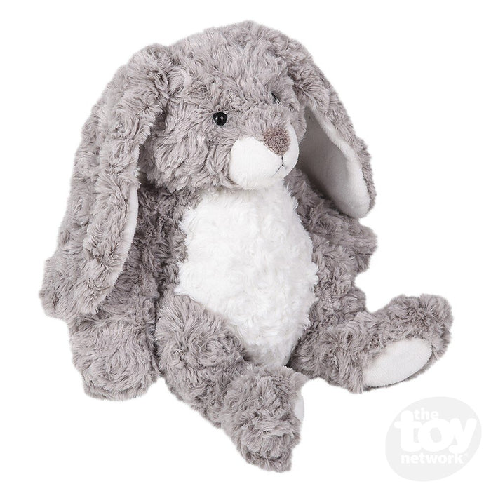 8" Scruffy Grey & White Buddies Bunny