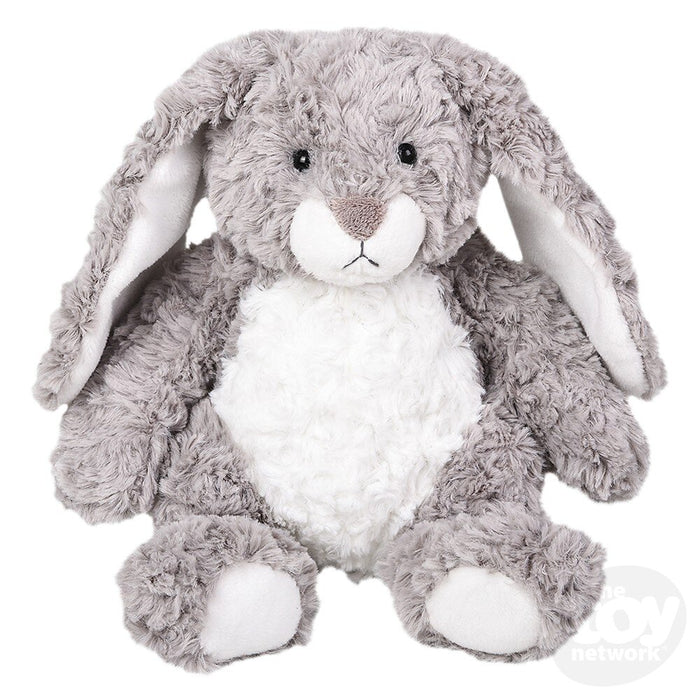 8" Scruffy Grey & White Buddies Bunny