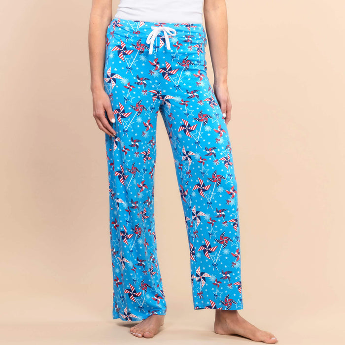 Americana Pinwheels Poly Lounge / Pajama Pants