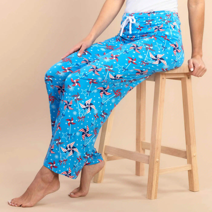 Americana Pinwheels Poly Lounge / Pajama Pants