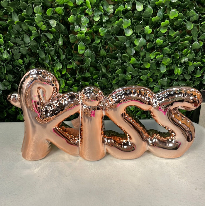 Cursive Romance Rose Gold Balloon Letters- available in 3 styles