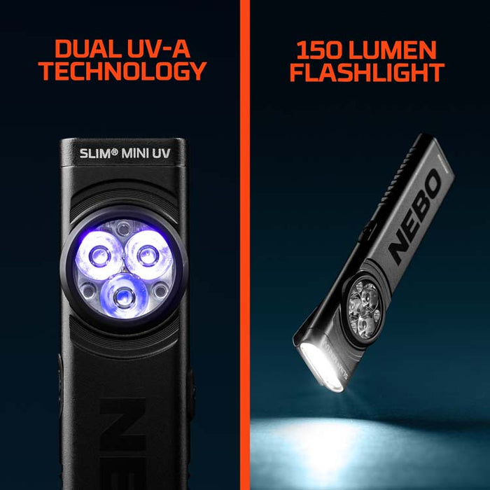 Slim Mini UV 2-IN-1 Rechargeable Pocket Light