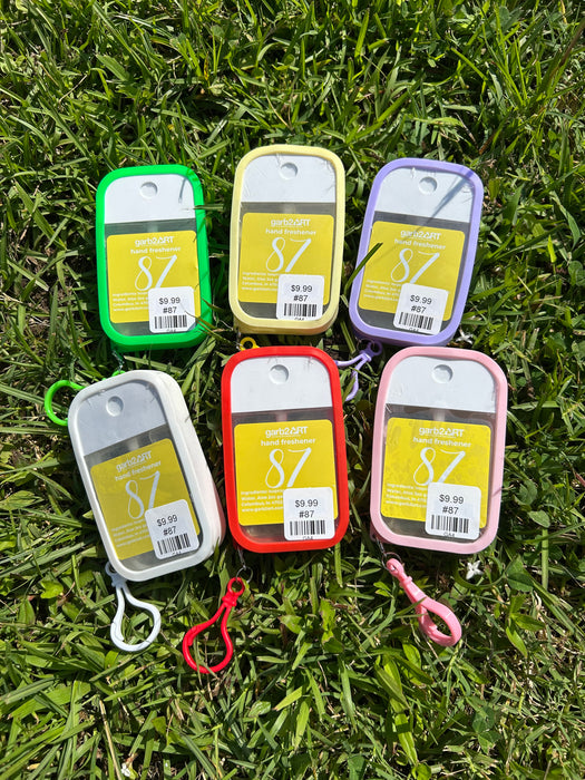 Hand Freshener Spray Hand Sanitizer with Bag Clip