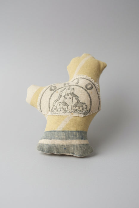Miniature Hand Sewn Stuffed Chickens.  Made from Fun Fabric or Vintage Feed Sacks.
