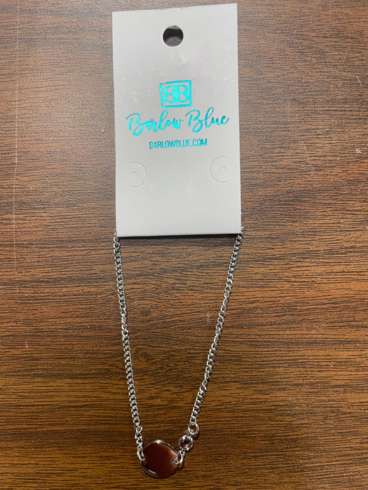 Silver Tone Birthstone Charm Bracelet