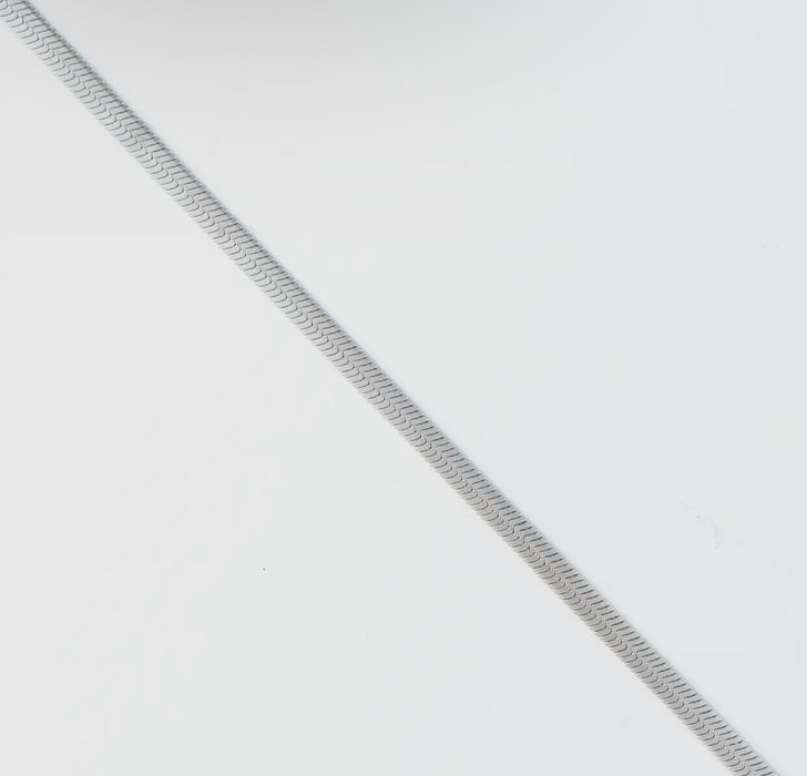 Waterproof Silver 18” Snake Chain Necklace