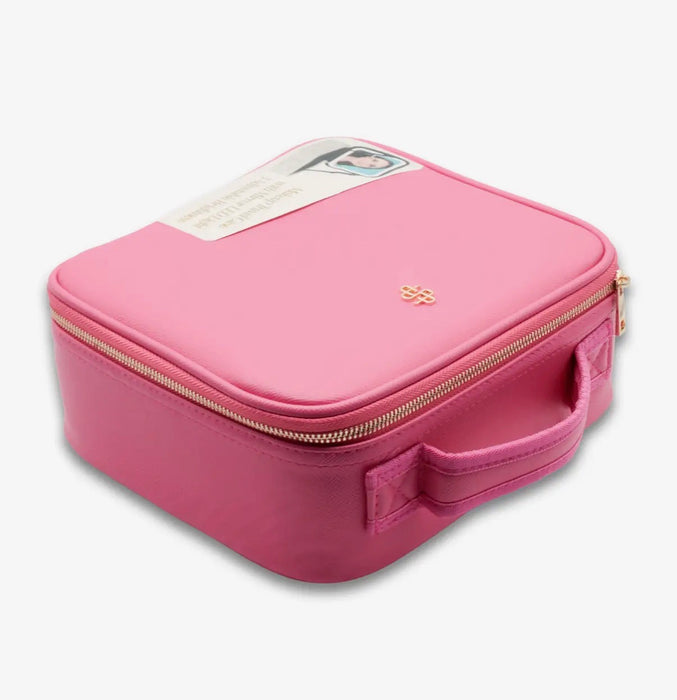 Pink Travel Makeup Case With Lighted Mirror by Simply Southern