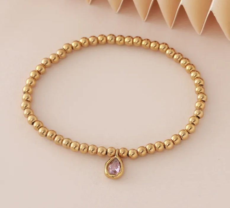 The Aura Drop Birthstone Bracelets (Waterproof)