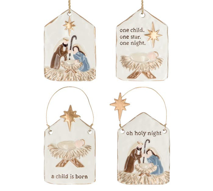 Divine Night Holy Family Ornaments - 4 Styles!