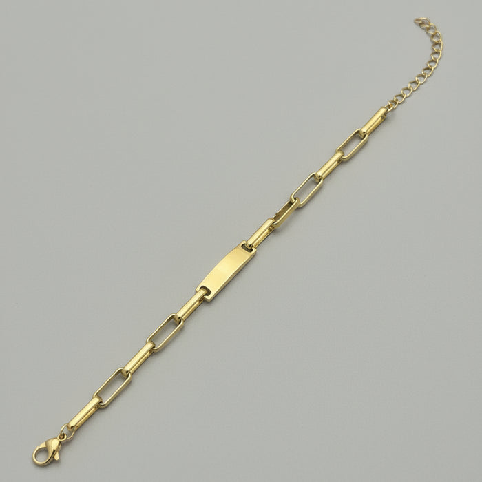 Gold Stainless Steel Link Chain Bracelet
