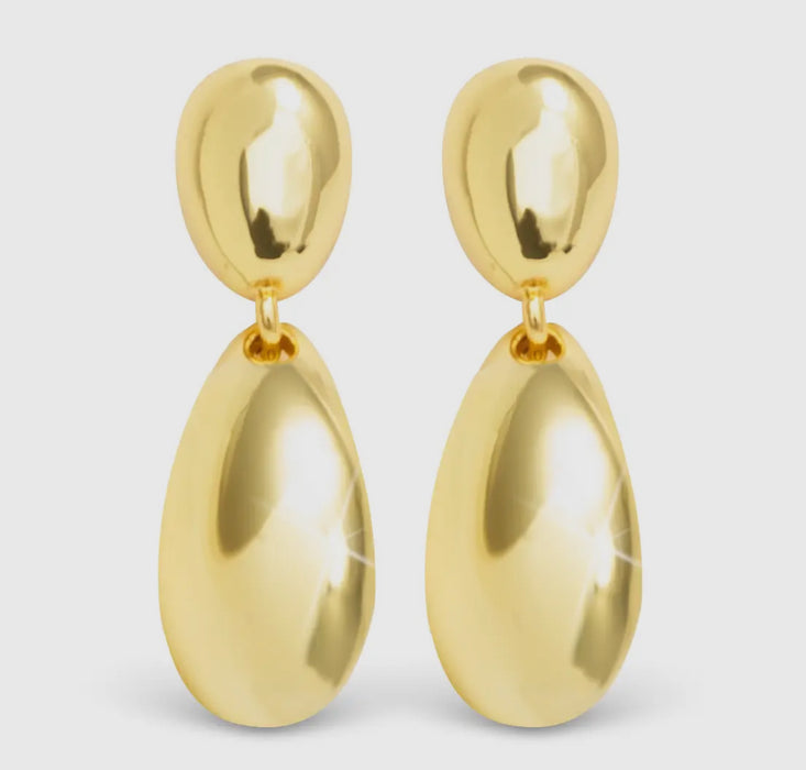 Harper Mini Drop Gold Stud Earrings