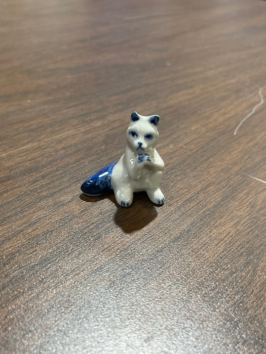 Blue & White Porcelain Trinkets. Small Animals. Range in size from 1" to 3"