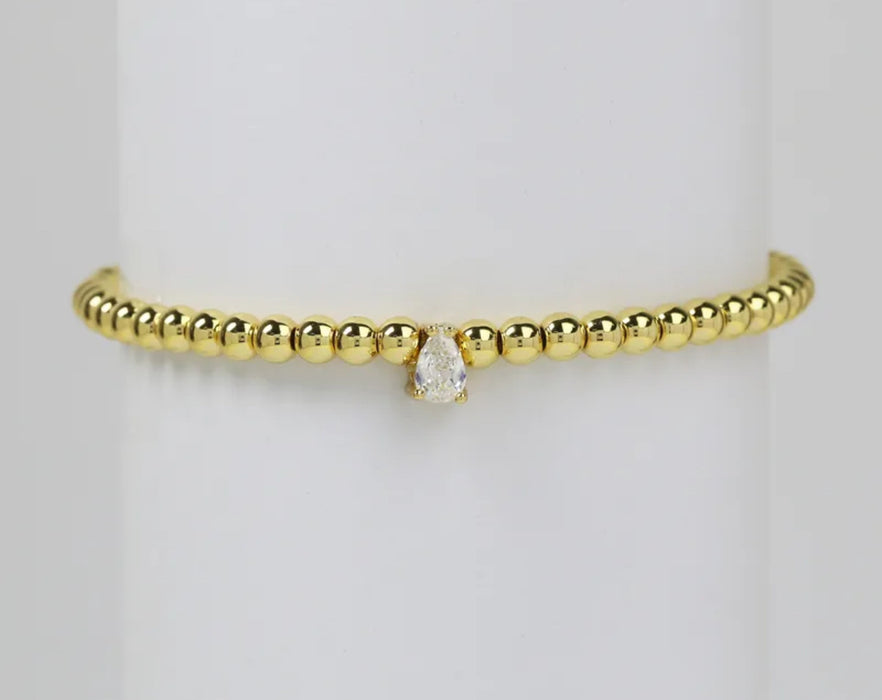 The Gem Glow - Small Tear Drop Birthstone Bracelets