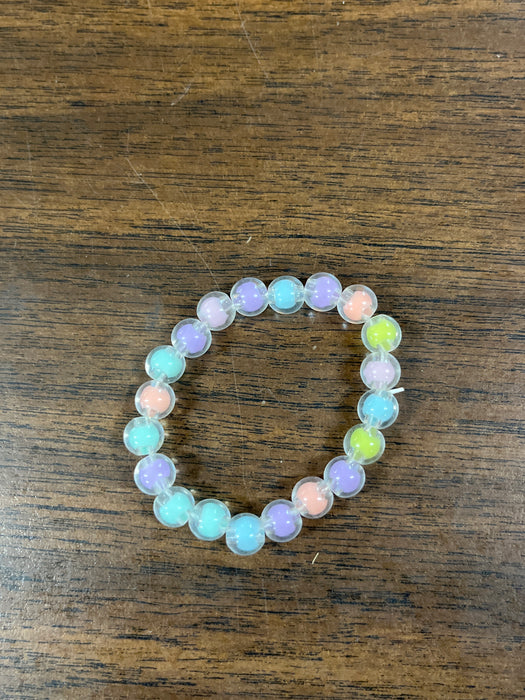 Kid's Rainbow Glass Beaded Bracelet