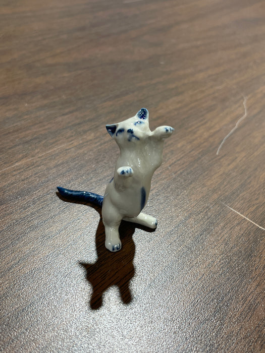 Blue & White Porcelain Trinkets. Small Animals. Range in size from 1" to 3"