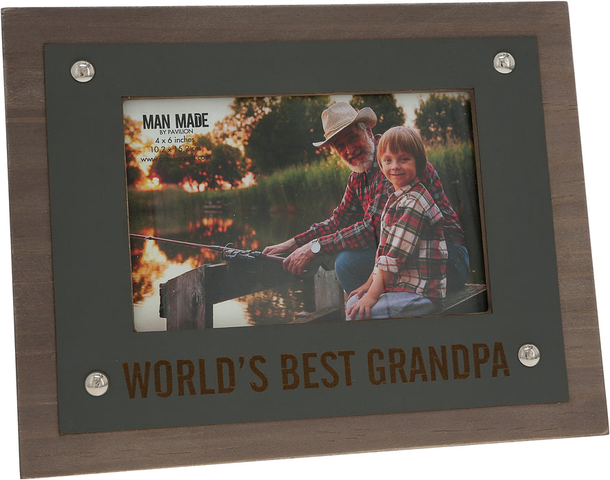 Worlds Best Grandpa (4x6) Picture Frame