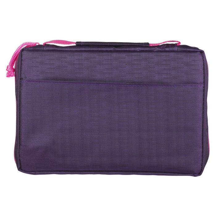 Shine For Jesus Stickers Purple Fashion Bible Cover - Proverbs 31:25