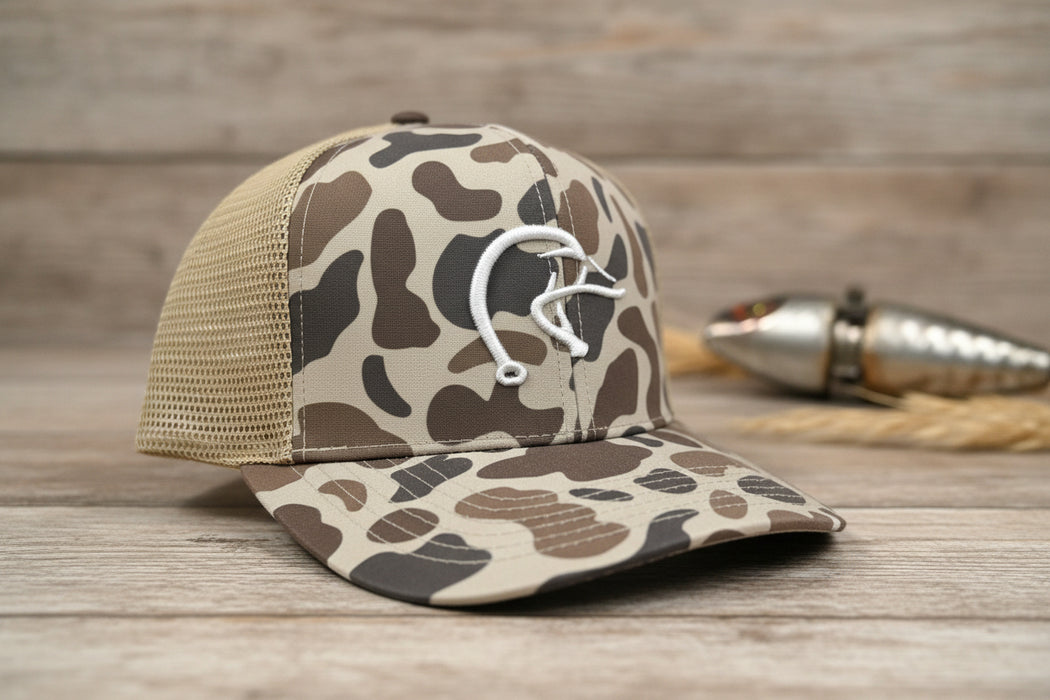 Embroidered Duck Head with Antler & Hook Hats - Multiple Styles Available!