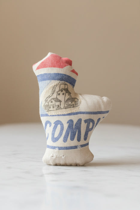 Miniature Hand Sewn Stuffed Chickens.  Made from Fun Fabric or Vintage Feed Sacks.