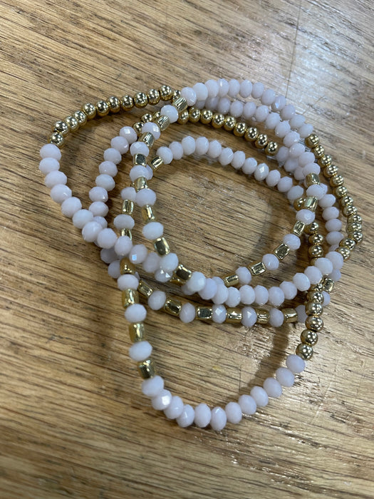 Two Toned Bracelets w/ Small Beads