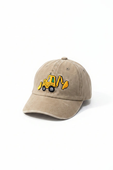 Youth Back-Hoe Hat- Tan