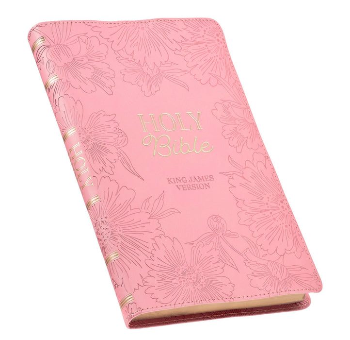 Blossom Pink Faux Leather Gift Edition King James Version Bible