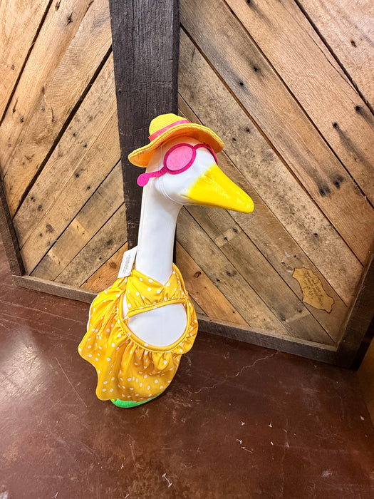 Porch Goose Clothes.  These will fit most standard size porch geese.  Pictured on a 23” Goose.