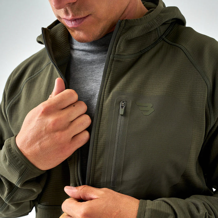 Burlebo Mallard Green Blaze Tech Quarter Zip