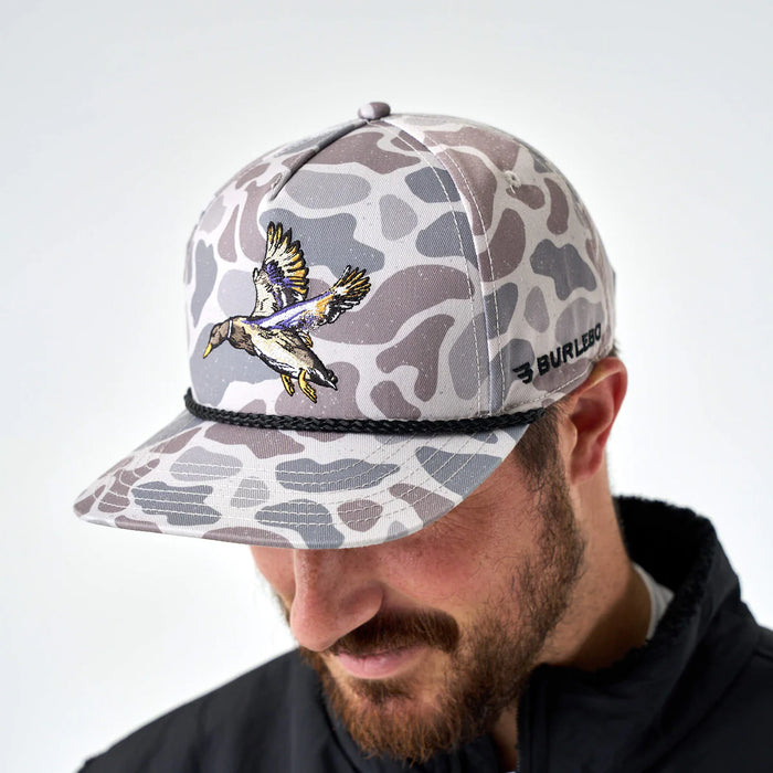 Cap – Diving Mallard Hat – Classic Deer Camo by Burlebo