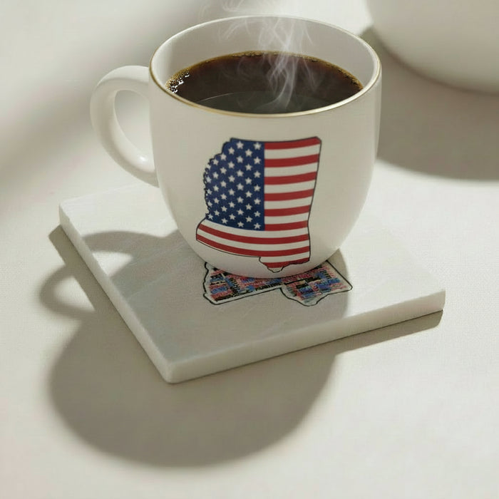 Mississippi Tumbled Stone Coaster