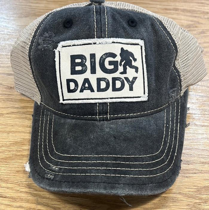 Big Daddy Sasquatch Vintage Distressed Trucker Hat