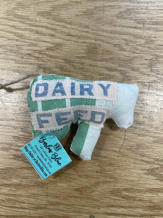 Miniature Hand Sewn Cows.  Made from Fun Fabric or Vintage Feed Sacks.
