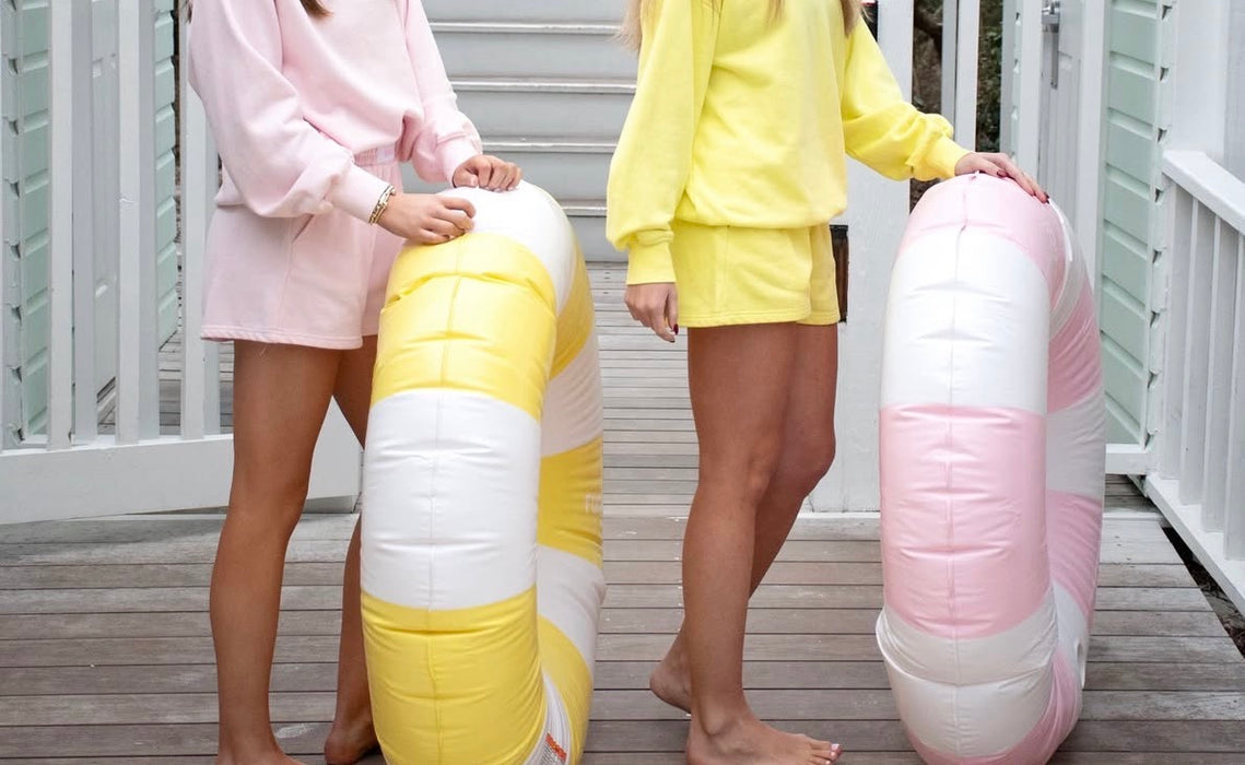 Adult Yellow Lulu Mac Terry Cloth Shorts