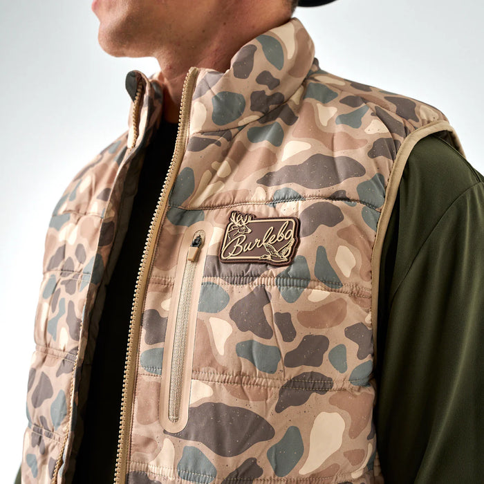 Pintail Camo Puffer Vest by Burlebo