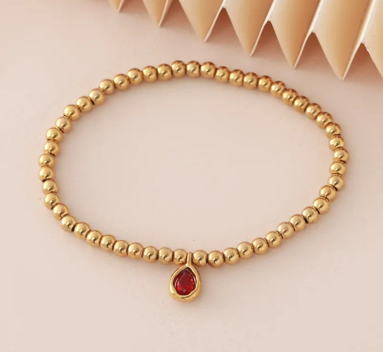The Aura Drop Birthstone Bracelets (Waterproof)