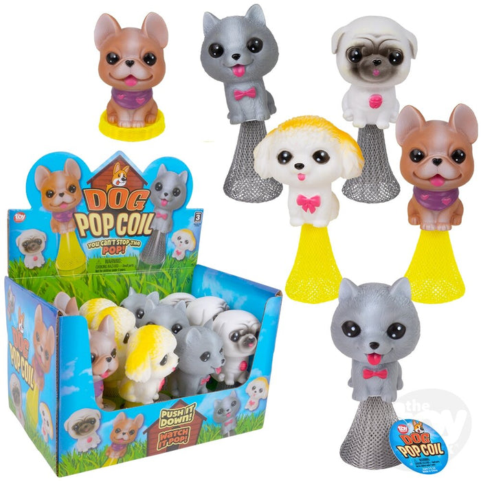 4.5" Pop-Coil Dog Assortment- 4 Styles Available!