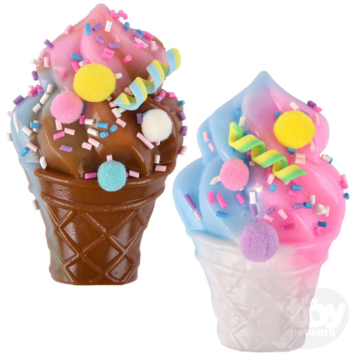 3.75" Pick N Pull Fidget Ice Cream Cone- 2 Colors Available!