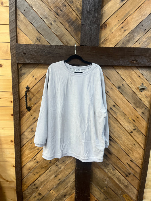Corded Textured Crew Tops - 5 Colors!