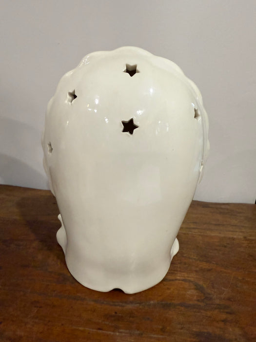 Vintage Ceramic Guardian Angel Figurine with Children