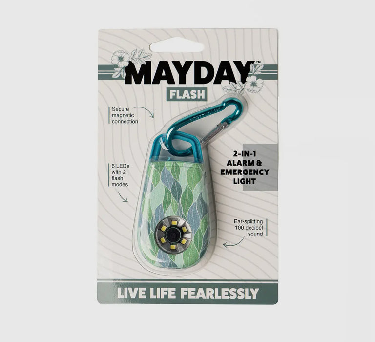 Mayday Ultra Flash.  Personal Alarm with Light.  The perfect keychain or purse clip for emergencies! 6 colors.