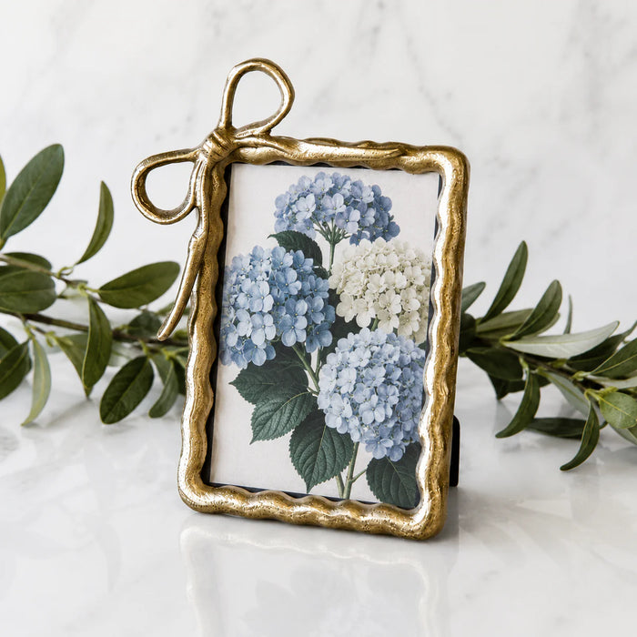Gold Ribbon 4x6 Photo Frame